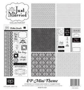 Scrapbooking  Echo Park Mini Themes Just Married Collection Kit Paper Collections 12x12