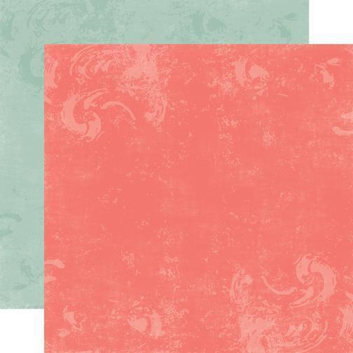 Scrapbooking  Echo Park Victoria Gardens Wild Rose/Bluebird Distressed Cardstock Paper Collections 12x12