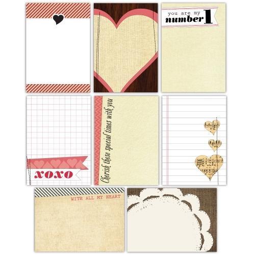 Scrapbooking  Elle's Studio One and Only Note Tags set of 8 Paper Collections 12x12