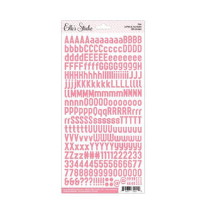 Scrapbooking  Elles Studio Dark Pink Alpha & Number Stickers Paper Collections 12x12