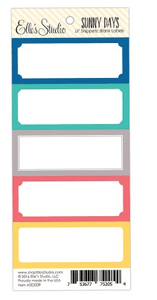Scrapbooking  Elles Studio Sunny Days Lil Snippets Large Blank Labels Paper Collections 12x12