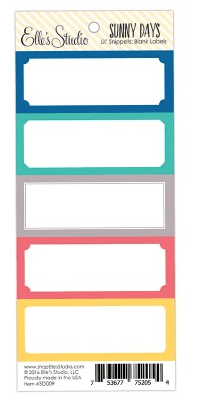 Scrapbooking  Elles Studio Sunny Days Lil Snippets Large Blank Labels Paper Collections 12x12