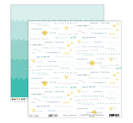 Scrapbooking  Elles Studio Sunny Days  Soak Up The Sun Paper 12x12 Paper Collections 12x12