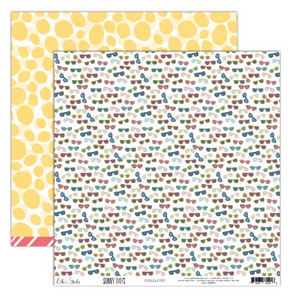 Scrapbooking  Elles Studio Sunny Days Sunglasses Paper 12x12 Paper Collections 12x12