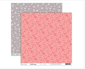Scrapbooking  Elles Studio - Tis the Season Holiday Floral Paper 12x12 Paper Collections 12x12