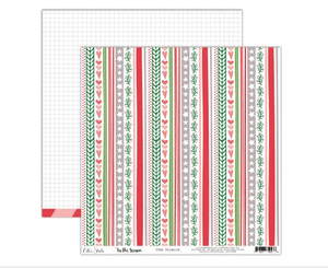 Scrapbooking  Elles Studio - Tis the Season Tree Trimming Paper 12x12 Paper Collections 12x12