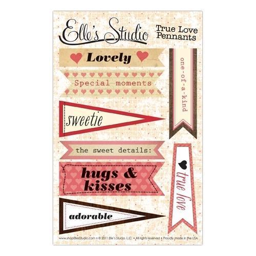Scrapbooking  Elles Studio True Love Pennants Paper Collections 12x12