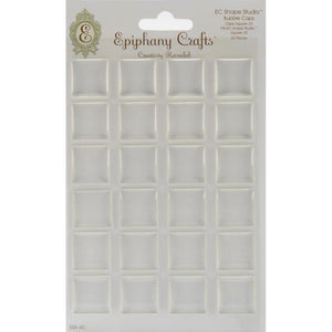 Scrapbooking  Epiphany Square 25mm Clear Bubble caps Paper Collections 12x12