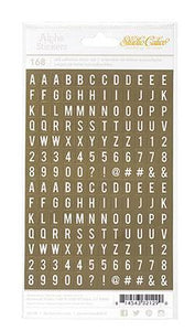 Scrapbooking  Essentials Alpha Stickers Gold Foil Paper Collections 12x12