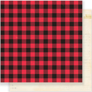 Scrapbooking  Fa La La Fireside Double-Sided Cardstock 12"X12" Paper Collections 12x12