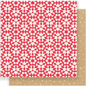 Scrapbooking  Fa La La Snowflakes Double-Sided Cardstock 12"X12" Paper Collections 12x12