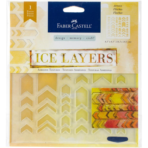 Scrapbooking  Faber Castell Ice Layers Adhesive Textures 6.5