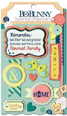 Scrapbooking  Family Is Layered Chipboard Paper Collections 12x12