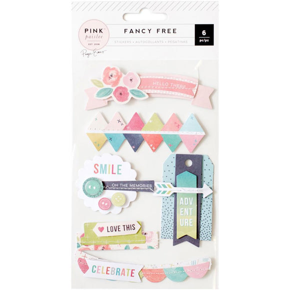 Scrapbooking  Fancy Free Layered Stickers Paper Collections 12x12