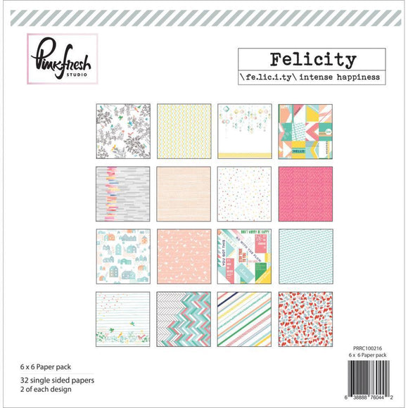 Scrapbooking  Felicity 6x6 Paper Pad 32pk Paper Collections 12x12