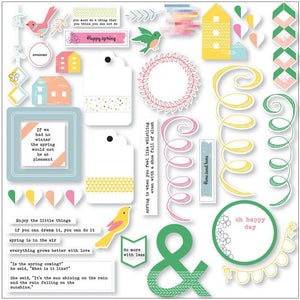 Scrapbooking  Felicity Cardstock Die Cuts 40pc Paper Collections 12x12