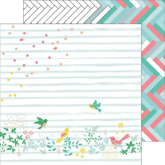 Scrapbooking  Felicity - Confetti Garden Paper 12x12 Paper Collections 12x12