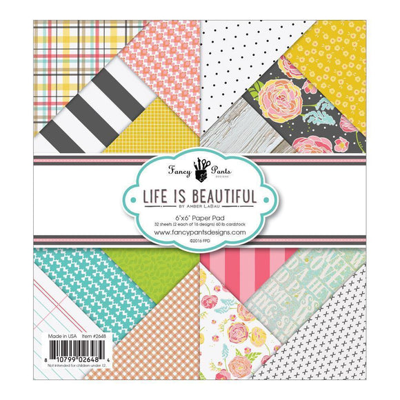 Scrapbooking  FP Life is Beautiful 6x6 Paper Pad Paper Collections 12x12