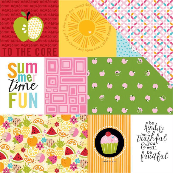 Scrapbooking  Fresh Market Daily Details Paper 12x12 Paper Collections 12x12