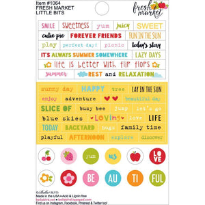 Scrapbooking  Fresh Market Little Bits Stickers 4x6inch Paper Collections 12x12