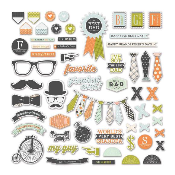 Scrapbooking  Good Fellows Ephemera Die-Cuts Paper Collections 12x12
