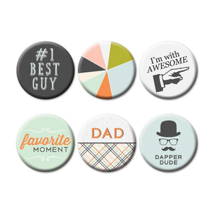 Scrapbooking  Good Fellows Flair Embellishments 6/Pkg Paper Collections 12x12