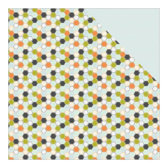 Scrapbooking  Good Fellows Honeycomb Paper 12x12 Paper Collections 12x12
