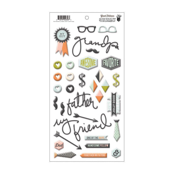 Scrapbooking  Good Fellows Puffy Stickers Paper Collections 12x12