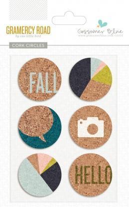Scrapbooking  Gramercy Road Cork Circles Paper Collections 12x12