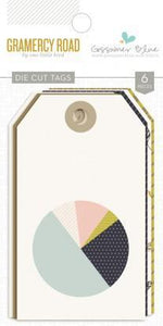 Scrapbooking  Gramercy Road Die Cut Tags Paper Collections 12x12