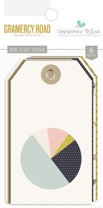 Scrapbooking  Gramercy Road Die Cut Tags Paper Collections 12x12
