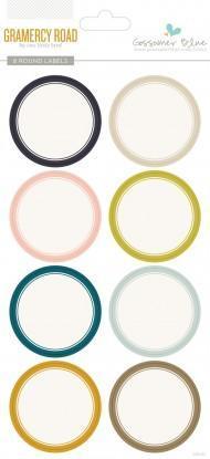 Scrapbooking  Gramercy Road Round Labels Paper Collections 12x12