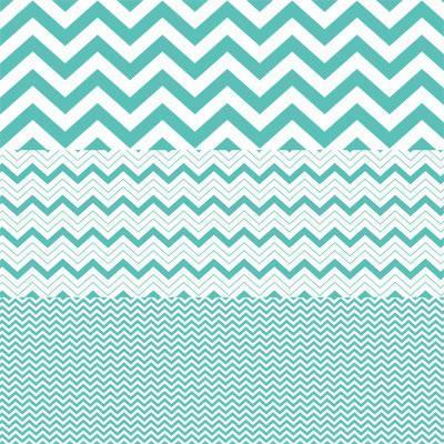 Scrapbooking  Hambly Screen Prints Antique Teal Chevron Mash Up Paper Collections 12x12