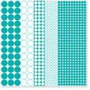 Scrapbooking  Hambly Screen Prints Mod Circles Overlay - Teal Blue Paper Collections 12x12