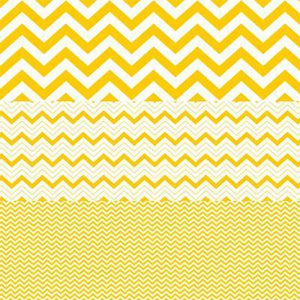 Scrapbooking  Hambly Screen Prints Yellow Chevron Mash Up Paper Collections 12x12