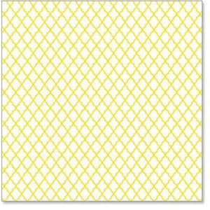 Scrapbooking  Hamby Screen Prints Yellow Lattice Paper Collections 12x12