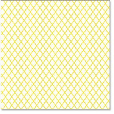 Scrapbooking  Hamby Screen Prints Yellow Lattice Paper Collections 12x12