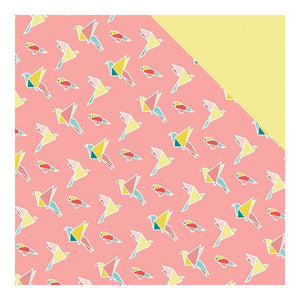 Scrapbooking  Happy Place Origami Club Paper 12x12 Paper Collections 12x12