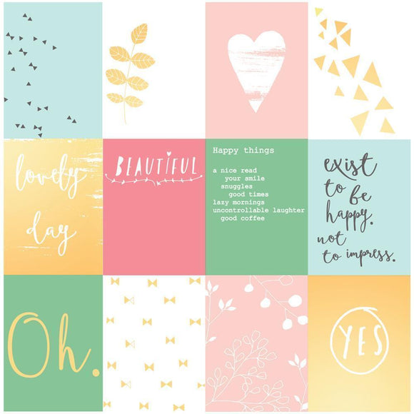 Scrapbooking  Happy Things Acetate Cards 12/Pkg Paper Collections 12x12