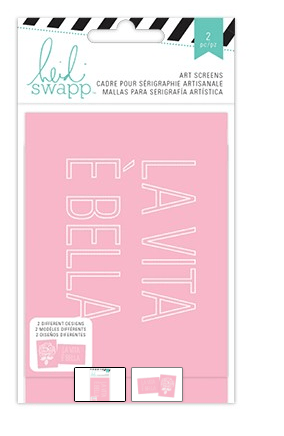 Heidi Swapp Screen Print Kit Scrapbooking HELLO SUNSHINE - INSTA - NOTE TO  SELF