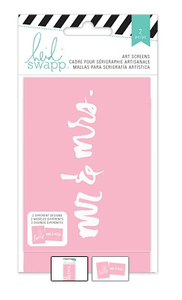 Scrapbooking  Heidi Swapp 3x4 Screens - Mr and Mrs Paper Collections 12x12