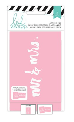 Scrapbooking  Heidi Swapp 3x4 Screens - Mr and Mrs Paper Collections 12x12