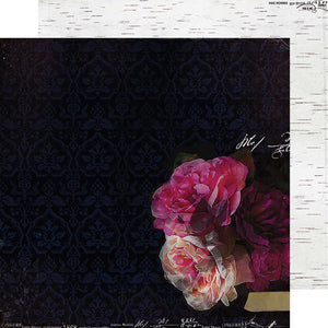 Scrapbooking  Heidi Swapp Hawthorne Double-Sided Cardstock 12"X12" - Midnight Paper Collections 12x12