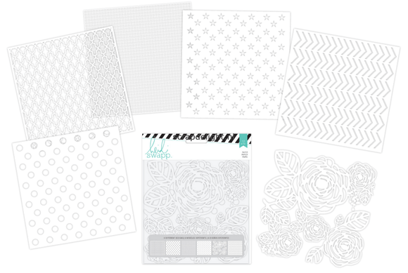 Scrapbooking  Heidi Swapp Lace Paper 6x6 inch Paper Collections 12x12
