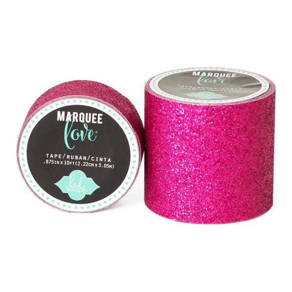 Scrapbooking  Heidi Swapp Marquee Love Washi Tape Pink Glitter  2' Paper Collections 12x12