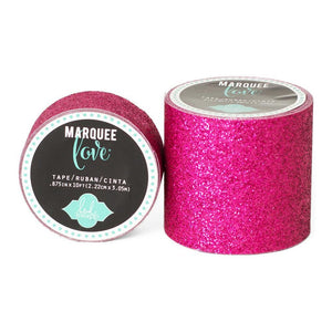Scrapbooking  Heidi Swapp Marquee Love Washi Tape Pink Glitter Paper Collections 12x12