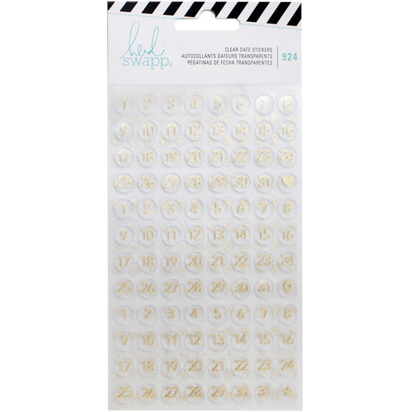 Scrapbooking  Heidi Swapp Memory Planner Stickers 3/Pkg Date Numbers & Icons Paper Collections 12x12