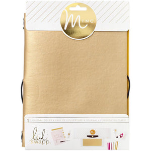 Scrapbooking  Heidi Swapp Minc Gold Vinyl Journal Cover 6"X9" Paper Collections 12x12
