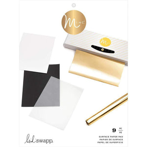 Scrapbooking  Heidi Swapp Minc Surface Pad 8.5"X11" 9/Pkg Assorted Surfaces Paper Collections 12x12