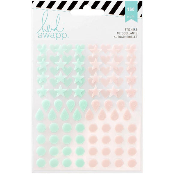 Scrapbooking  Heidi Swapp MP Clear Day Marker Stickers 2pkg Paper Collections 12x12